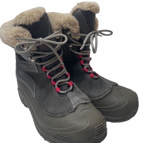 Columbia Women Teen Youth Omni-heat BY1291‑022 Winter Boots Size 7 - Gray - Picture 7 of 16